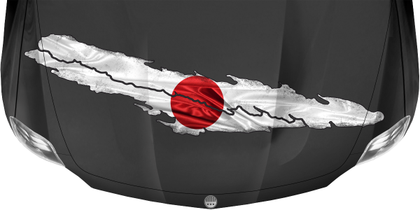 Preview: Aufkleber Fahne Japan Preview: Aufkleber Fahne Japan