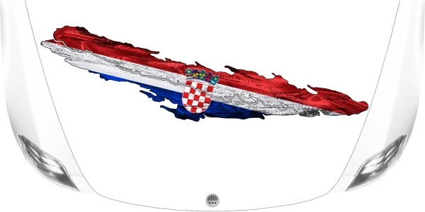 Aufkleber Fahne Kroatien