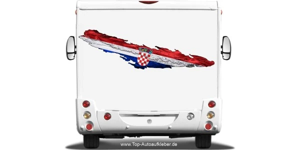 Kroatien Fahne Wohnmobil Aufkleber
