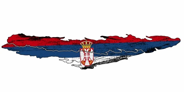 Aufkleber Fahne Serbien