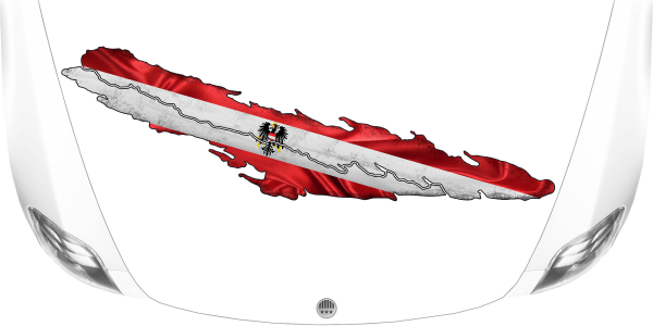 Preview: Aufkleber Fahne von Österreich Preview: Aufkleber Fahne von Österreich