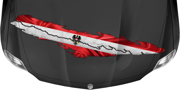Preview: Aufkleber Fahne von Österreich Preview: Aufkleber Fahne von Österreich