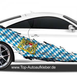 U24 Aufkleber Freistaat Bayern Flagge Fahne 8 x 5 cm Autoaufkleber Sticker  : : Auto & Motorrad