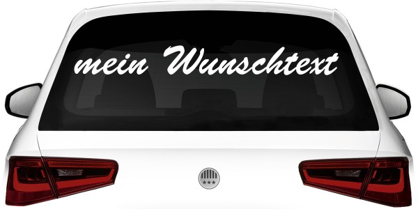 Heckscheibenaufkleber Wunschtext | 9