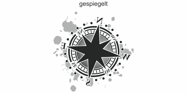 Preview: Heckscheibenaufkleber Kompass