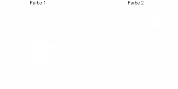 Zweifarbiger Aufkleber mit Windrose - Ansicht Farbauswahl