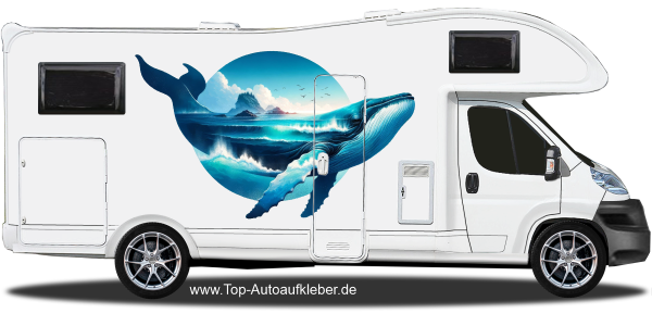 Preview: Aufkleber Meerdesign Wal | Set für beide Fahrzeugseiten Preview: Aufkleber Meerdesign Wal | Set für beide Fahrzeugseiten