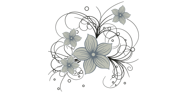 Preview: Autoaufkleber Motorhaube Blumenranke