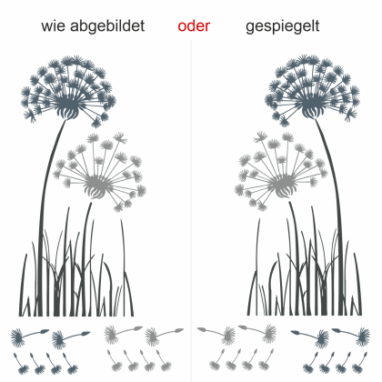 Preview: Motorhaubenaufkleber Bunte Pusteblume