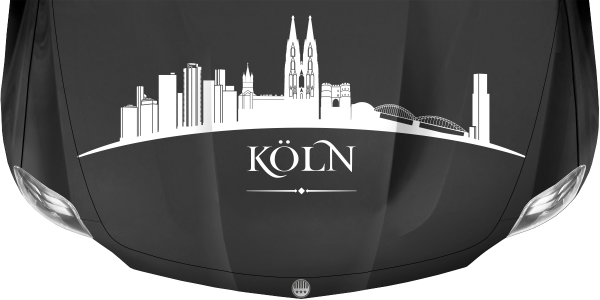 Preview: Aufkleber Motorhaube Kölner Skyline Preview: Aufkleber Motorhaube Kölner Skyline