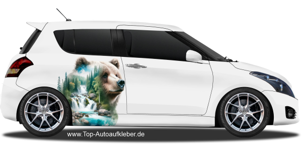 Preview: Aufkleber Naturdesign Braunbär | Set für beide Fahrzeugseiten Preview: Aufkleber Naturdesign Braunbär | Set für beide Fahrzeugseiten