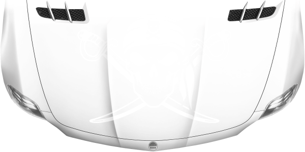 Preview: Autoaufkleber Totenkopf mit gekreuzten Schwertern Preview: Autoaufkleber Totenkopf mit gekreuzten Schwertern
