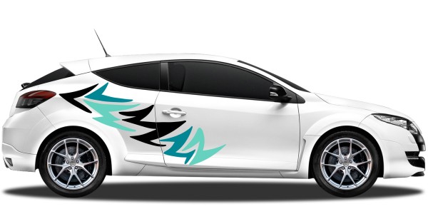 Preview: Aufkleber Tribal Design | Set für beide Fahrzeugseiten