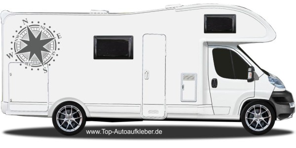 Preview: Wohnmobildekor Kompassrose Preview: Wohnmobildekor Kompassrose