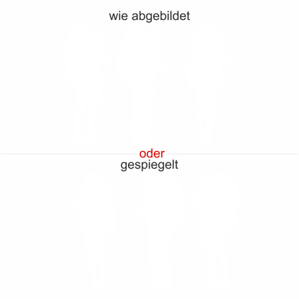 Aufkleber Wandergruppe Heckscheibe