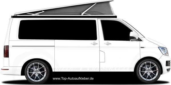 Aufkleber Wunschtext 1 | Set für beide Fahrzeugseiten