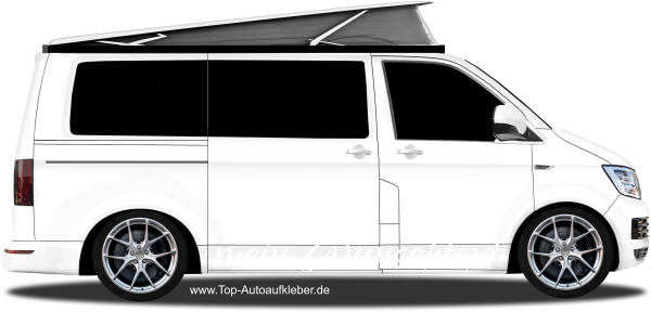 Preview: Aufkleber Wunschtext 10 | Set für beide Fahrzeugseiten