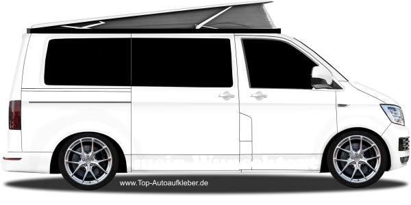 Preview: Aufkleber Wunschtext 21 | Set für beide Fahrzeugseiten