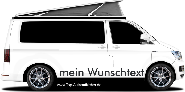 Preview: Aufkleber Wunschtext 23 | Set für beide Fahrzeugseiten