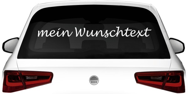 Heckscheibenaufkleber Wunschtext | 6