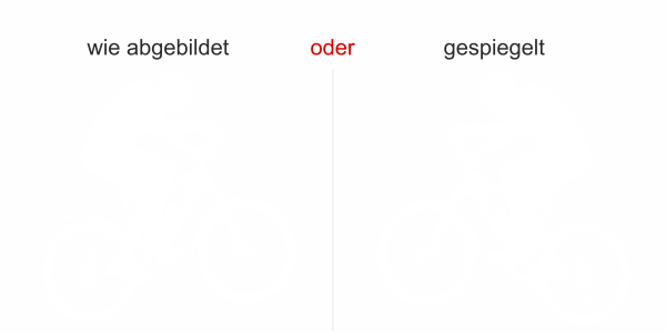 Preview: Auto Heckscheiben Aufkleber MTB