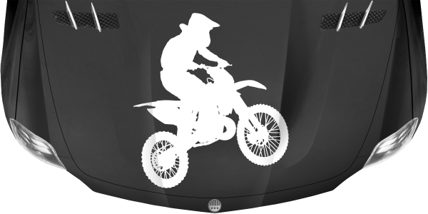 Preview: Motorhaubendekor Motocross