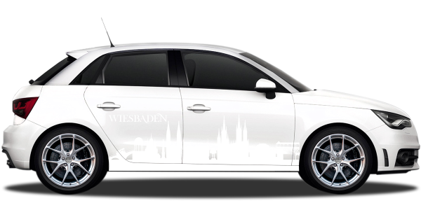 Preview: Autoaufkleber Skyline Wiesbaden | Set für beide Fahrzeugseiten Preview: Autoaufkleber Skyline Wiesbaden | Set für beide Fahrzeugseiten