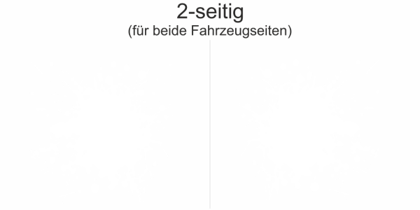 Preview: Auto Aufkleber Farbspritzer | Set für beide Fahrzeugseiten