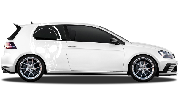 Preview: Aufkleber Skull mit Kopfhörern | Set für beide Fahrzeugseiten Preview: Aufkleber Skull mit Kopfhörern | Set für beide Fahrzeugseiten