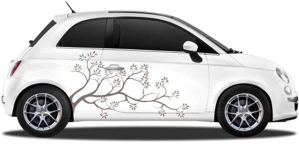 Preview: Autoaufkleber Ast mit Blättern | Set für beide Fahrzeugseiten Preview: Autoaufkleber Ast mit Blättern | Set für beide Fahrzeugseiten