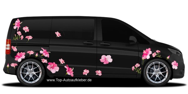 Preview: Aufkleber Hibiskusblüten Set | Frei platzierbares Blumen Set Preview: Aufkleber Hibiskusblüten Set | Frei platzierbares Blumen Set