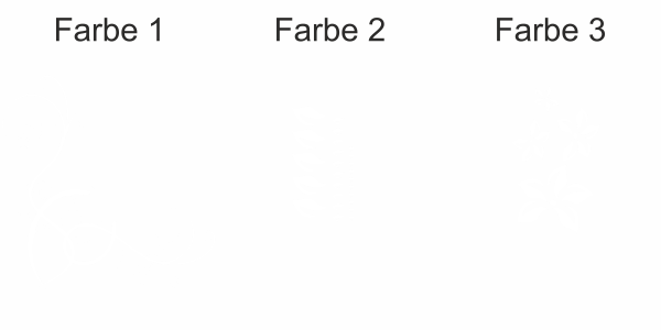 Autoaufkleber Blumenornament - Ansicht Farbauswahl