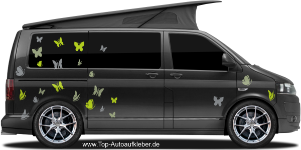 Preview: Autoaufkleber Bunte Schmetterlinge | Frei platzierbares Set Preview: Autoaufkleber Bunte Schmetterlinge | Frei platzierbares Set