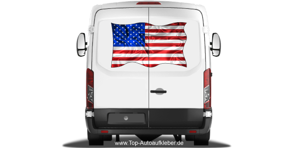 Preview: Autoaufkleber Flagge der USA Preview: Autoaufkleber Flagge der USA