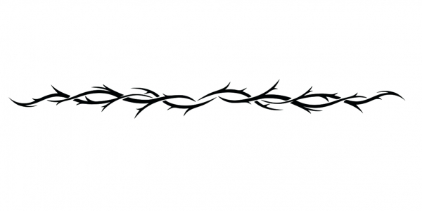 Preview: Autoaufkleber Dornen Tribal | Set für beide Fahrzeugseiten