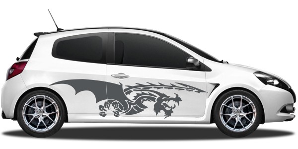 Autoaufkleber mit Drachen für beide Fahrzeugseiten
