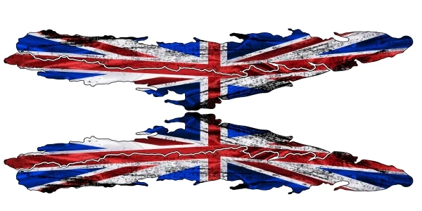 Autodekor Großbritannien Flagge | Set für beide Fahrzeugseiten