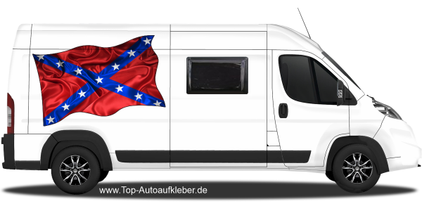 Preview: Autoaufkleber Fahne der Südstaaten | Set für beide Fahrzeugseiten Preview: Autoaufkleber Fahne der Südstaaten | Set für beide Fahrzeugseiten