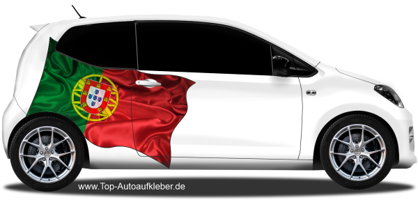 Preview: Autoaufkleber Fahne Portugals | Set für beide Fahrzeugseiten Preview: Autoaufkleber Fahne Portugals | Set für beide Fahrzeugseiten