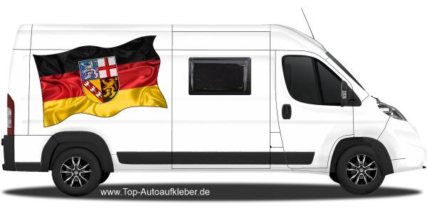 Preview: Autoaufkleber Fahne Saarland | Set für beide Fahrzeugseiten Preview: Autoaufkleber Fahne Saarland | Set für beide Fahrzeugseiten
