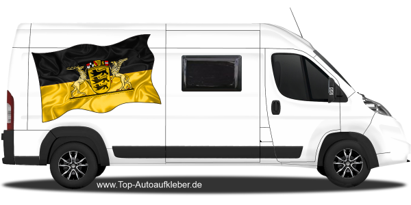 Preview: Autoaufkleber Fahne von Baden-Württemberg | Set für beide Fahrzeugseiten Preview: Autoaufkleber Fahne von Baden-Württemberg | Set für beide Fahrzeugseiten