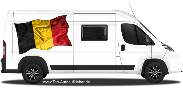 Preview: Autoaufkleber Fahne von Belgien | Set für beide Fahrzeugseiten