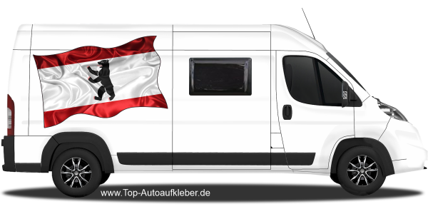 Preview: Autoaufkleber Fahne von Berlin | Set für beide Fahrzeugseiten Preview: Autoaufkleber Fahne von Berlin | Set für beide Fahrzeugseiten