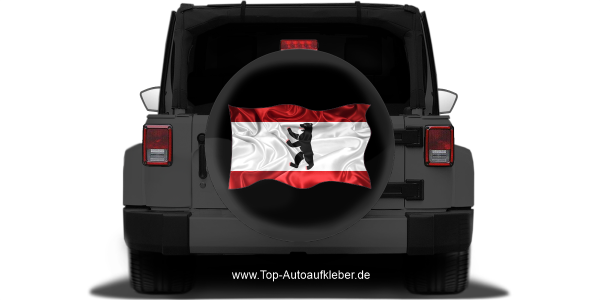 Preview: Autoaufkleber Fahne von Berlin | Set für beide Fahrzeugseiten Preview: Autoaufkleber Fahne von Berlin | Set für beide Fahrzeugseiten