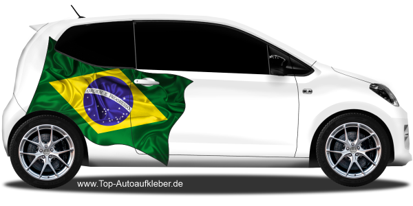 Preview: Autoaufkleber Fahne von Brasilien | Set für beide Fahrzeugseiten Preview: Autoaufkleber Fahne von Brasilien | Set für beide Fahrzeugseiten