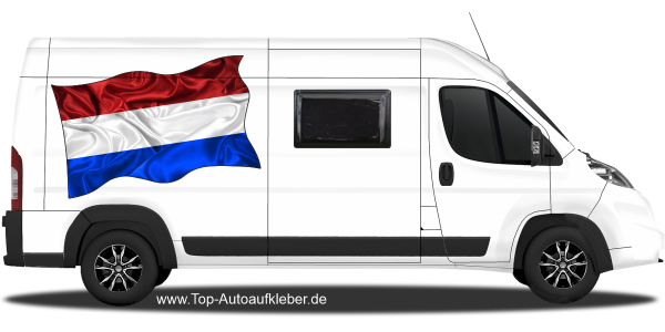 Preview: Autoaufkleber Fahne der Niederlande | Set für beide Fahrzeugseiten
