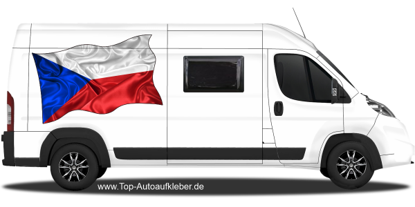 Preview: Autoaufkleber Fahne von der tschechischen Republik | Set für beide Fahrzeugseiten Preview: Autoaufkleber Fahne von der tschechischen Republik | Set für beide Fahrzeugseiten