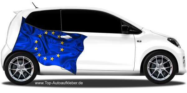Preview: Autoaufkleber Fahne von Europa | Set für beide Fahrzeugseiten Preview: Autoaufkleber Fahne von Europa | Set für beide Fahrzeugseiten