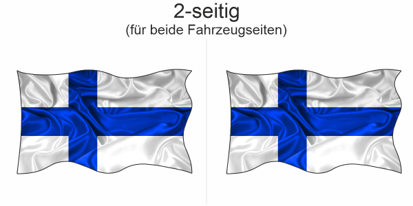 Preview: Autoaufkleber Fahne von Finnland | Set für beide Fahrzeugseiten Preview: Autoaufkleber Fahne von Finnland | Set für beide Fahrzeugseiten