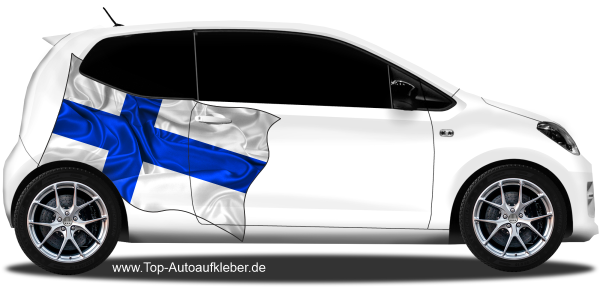 Preview: Autoaufkleber Fahne von Finnland | Set für beide Fahrzeugseiten Preview: Autoaufkleber Fahne von Finnland | Set für beide Fahrzeugseiten